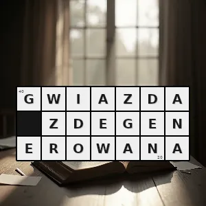 Rozwiązanie krzyżówki: gwiazda która w swym wnętrzu zawiera materię zdegenerowaną w której ciśnienie nie ma charakteru termicznego - gwiazda zdegenerowana | hasła, synonimy i podpowiedzi Hasło krzyżówkowe gwiazda która w swym wnętrzu zawiera materię zdegenerowaną w której ciśnienie nie ma charakteru termicznego - gwiazda zdegenerowana – rozwiązanie, synonimy, podpowiedzi i definicje krzyżówkowe